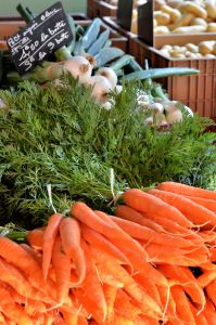 Carrots, market, Place des Prêcheurs (Aix-en-Provence) © Alison Jordan